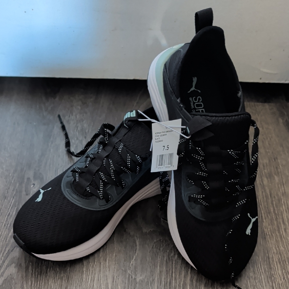 PUMA Sophia Evo Sneakers – Women’s 7.5 – Black – Brand New in Box